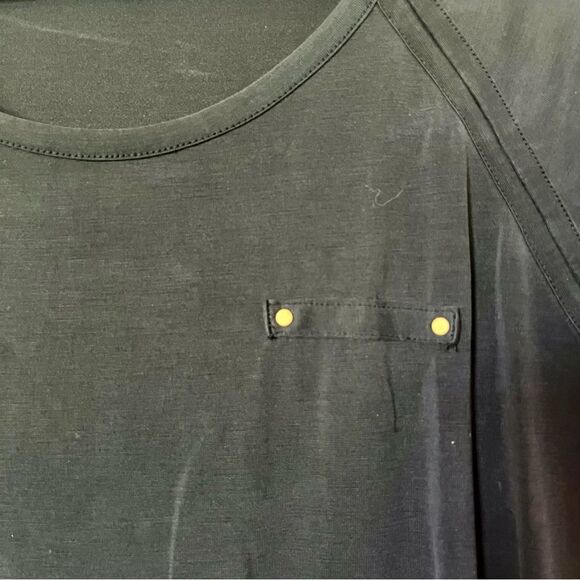 NAKED ZEBRA Crew Neck Blouse Size Small - Picture 3 of 4